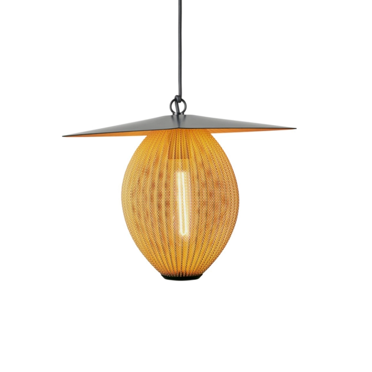 Luminaire extérieur Suspension SATELLITE OUTDOOR Moutarde GUBI