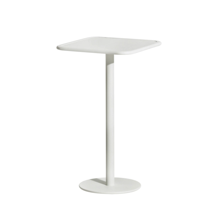 Table extérieur Mange-debout WEEK-END carré Blanc PETITE FRITURE