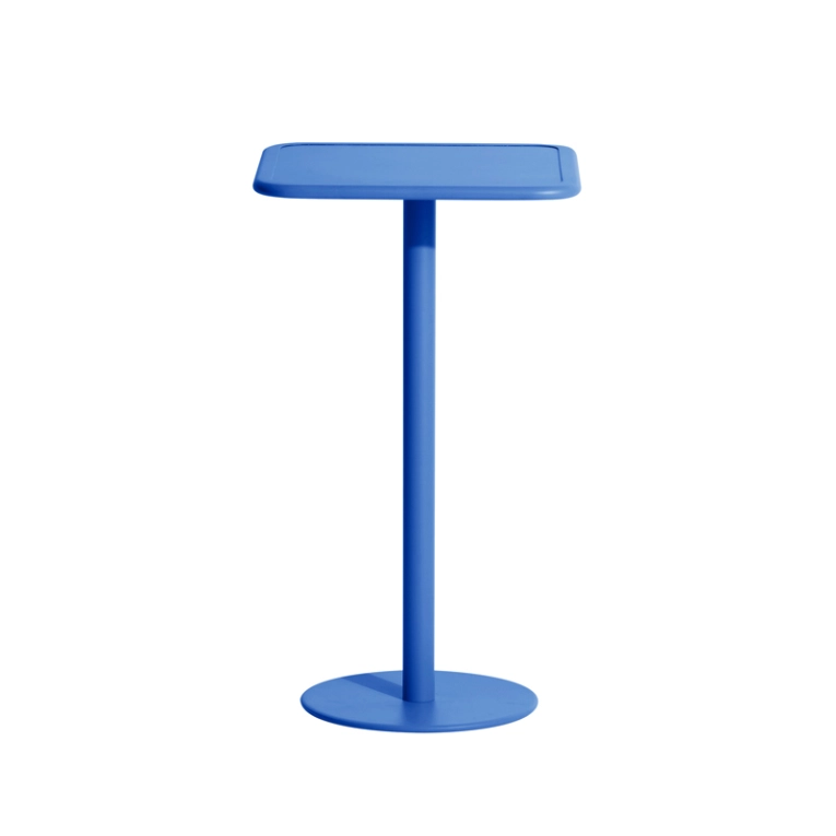 Table extérieur Mange-debout WEEK-END carré Bleu PETITE FRITURE