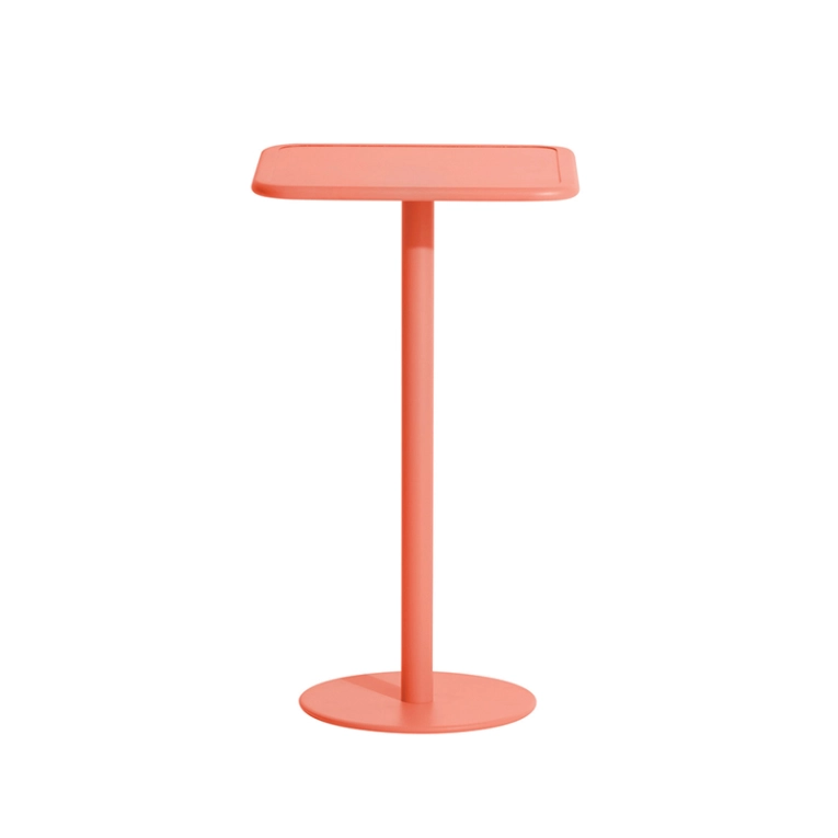 Table extérieur Mange-debout WEEK-END carré Corail PETITE FRITURE