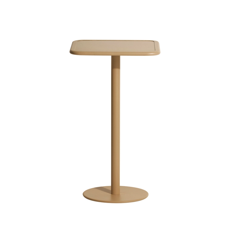 Table extérieur Mange-debout WEEK-END carré Or PETITE FRITURE