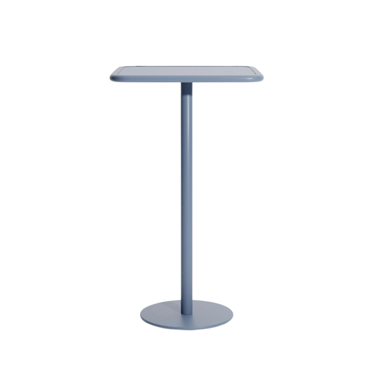 Table extérieur Mange-debout WEEK-END carré Bleu pigeon PETITE FRITURE