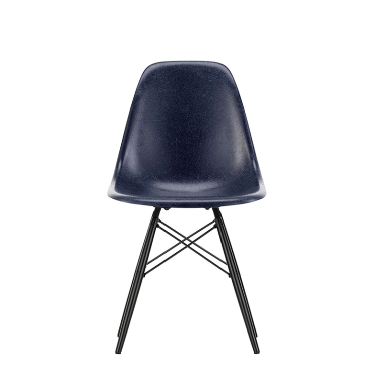 Chaise EAMES FIBERGLASS CHAIR DSW Bleu marine Eames VITRA