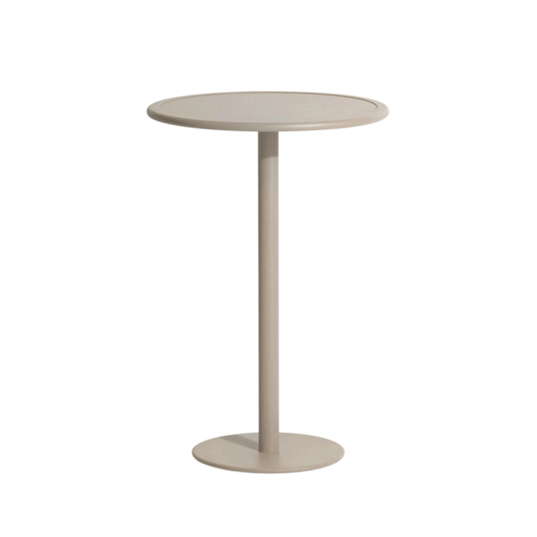 Table extérieur Mange-debout WEEK-END rond Dune PETITE FRITURE