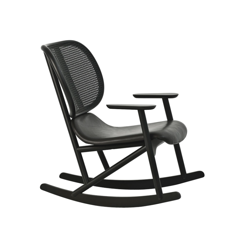 Fauteuil KLARA à bascule Noir MOROSO
