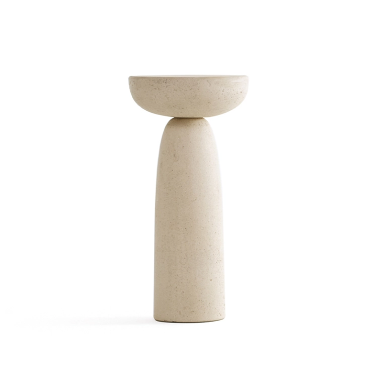 Table d'appoint guéridon OLO Ø 30 Ivoire MOGG