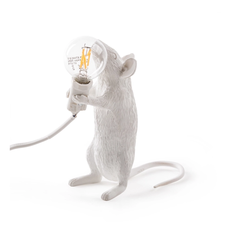 Lampe à poser MOUSE Standing USB Blanc SELETTI