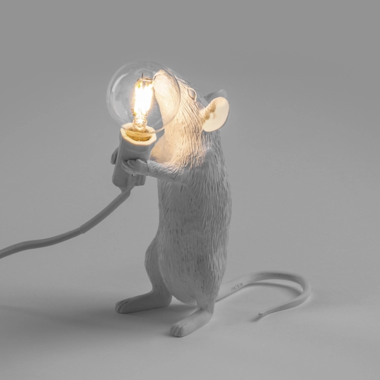 Lampe à poser MOUSE Standing USB Blanc SELETTI