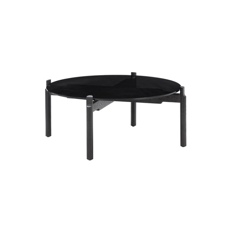 Table basse NOTCH Ø 90 Noir WENDELBO