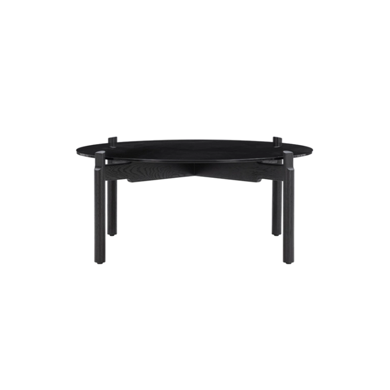 Table basse NOTCH Ø 90 Noir WENDELBO