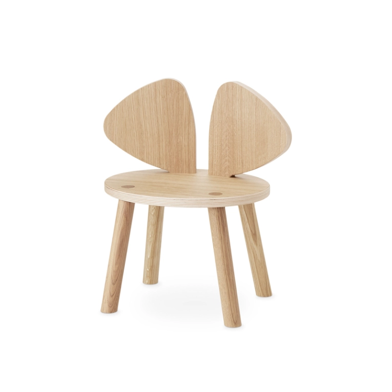 Siège enfant Chaise enfant MOUSE 2 à 5 ans Chêne NOFRED