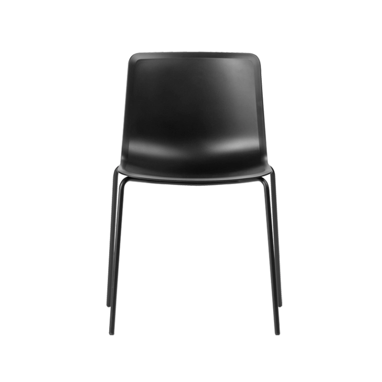 Chaise PATO 4 pieds acier Noir FREDERICIA