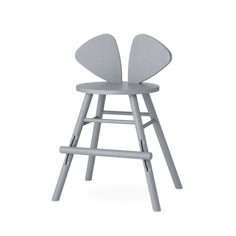 Siège enfant Chaise enfant haute MOUSE JUNIOR 3 à 9 ans Gris NOFRED