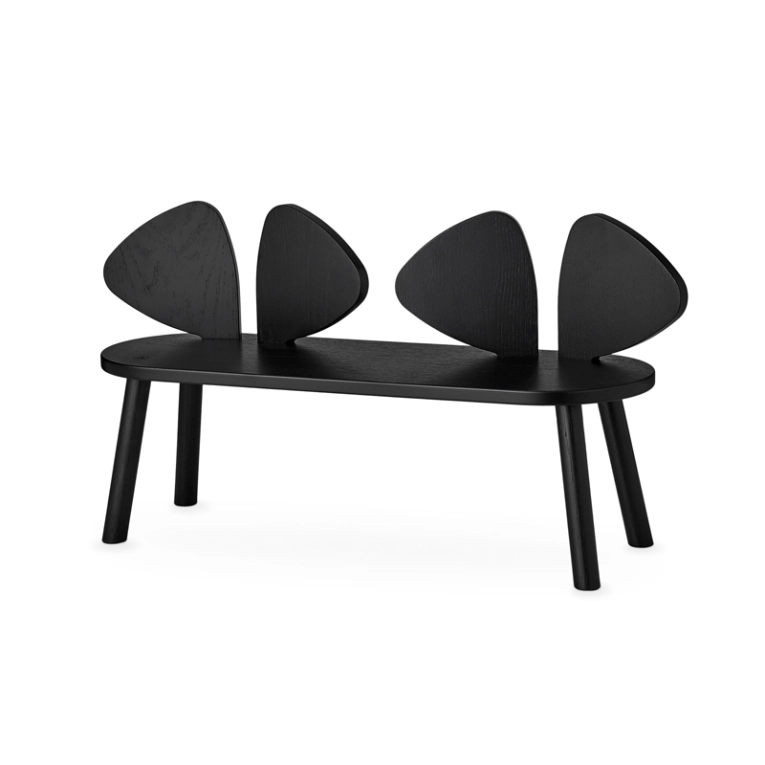Siège enfant Banc enfant MOUSE 2 à 5 ans Noir NOFRED
