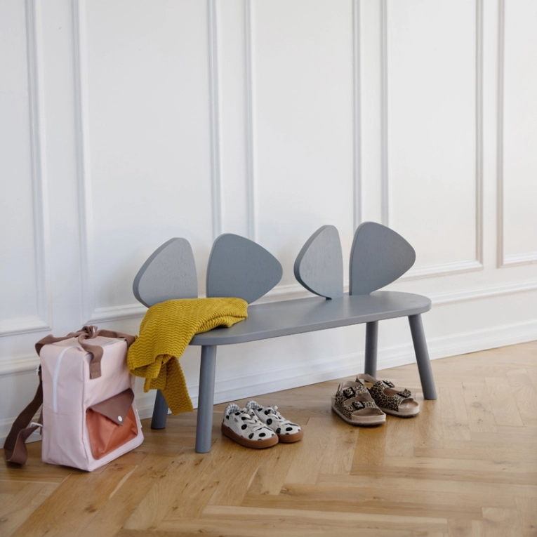 Siège enfant Banc enfant MOUSE 2 à 5 ans Gris NOFRED