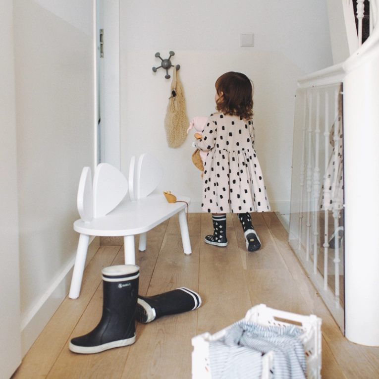 Siège enfant Banc enfant MOUSE 2 à 5 ans Blanc NOFRED