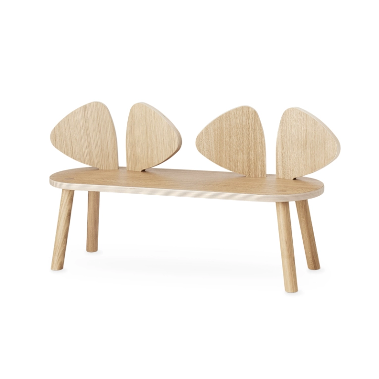 Siège enfant Banc enfant MOUSE 2 à 5 ans Chêne NOFRED