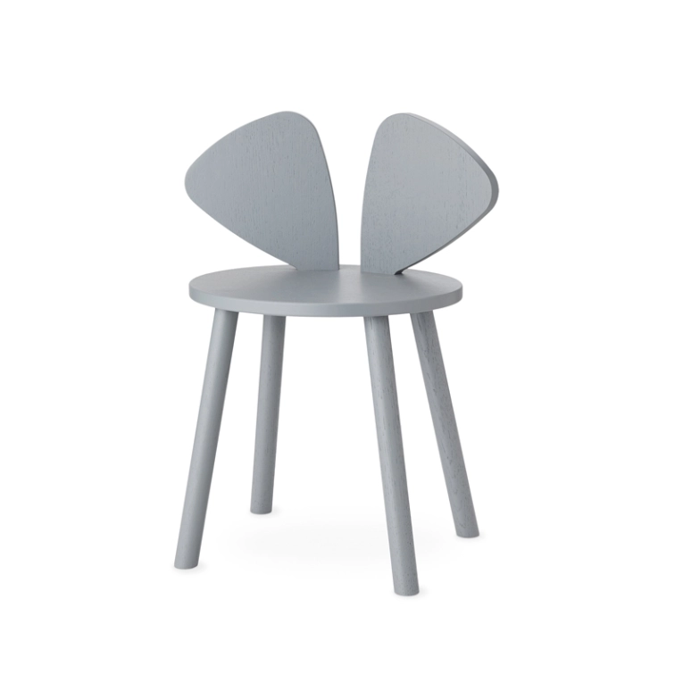Siège enfant Chaise enfant MOUSE 6 à 10 ans Gris NOFRED