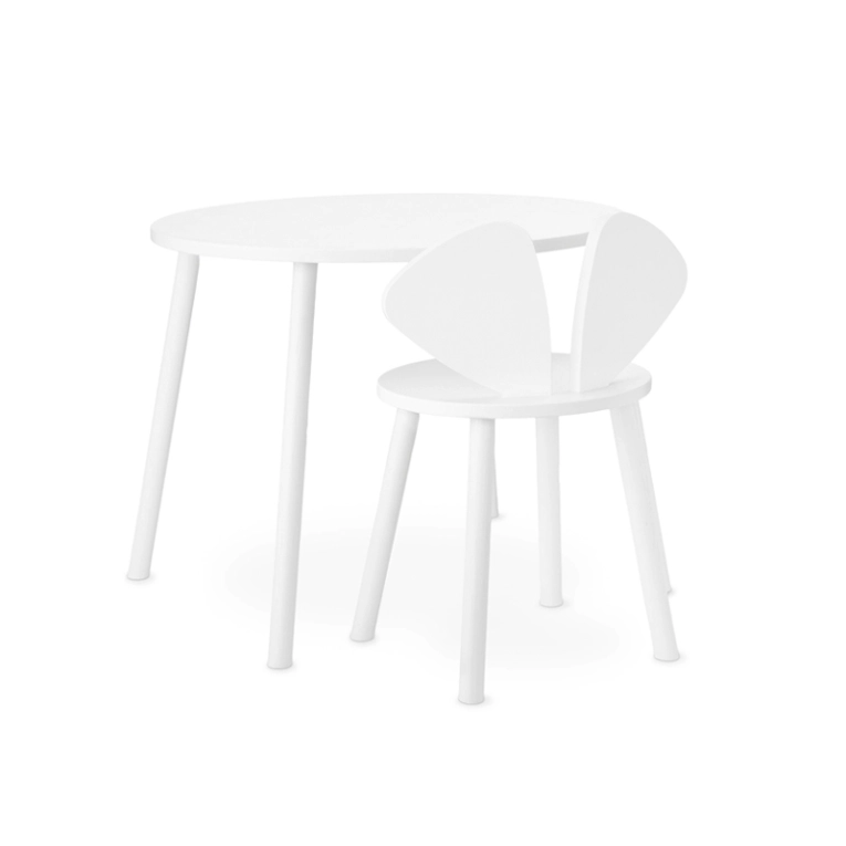 Siège enfant Chaise enfant MOUSE 6 à 10 ans Blanc NOFRED