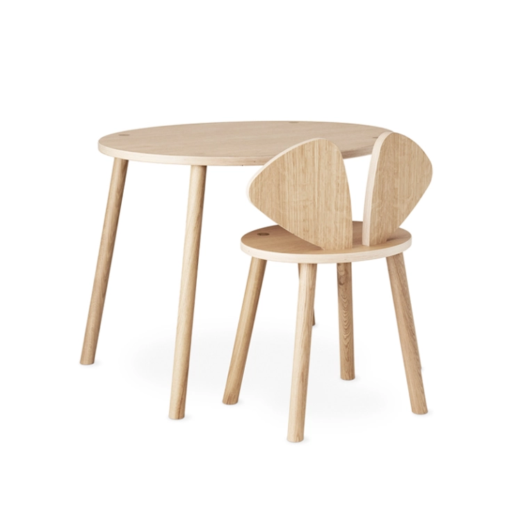 Siège enfant Chaise enfant MOUSE 6 à 10 ans Chêne NOFRED