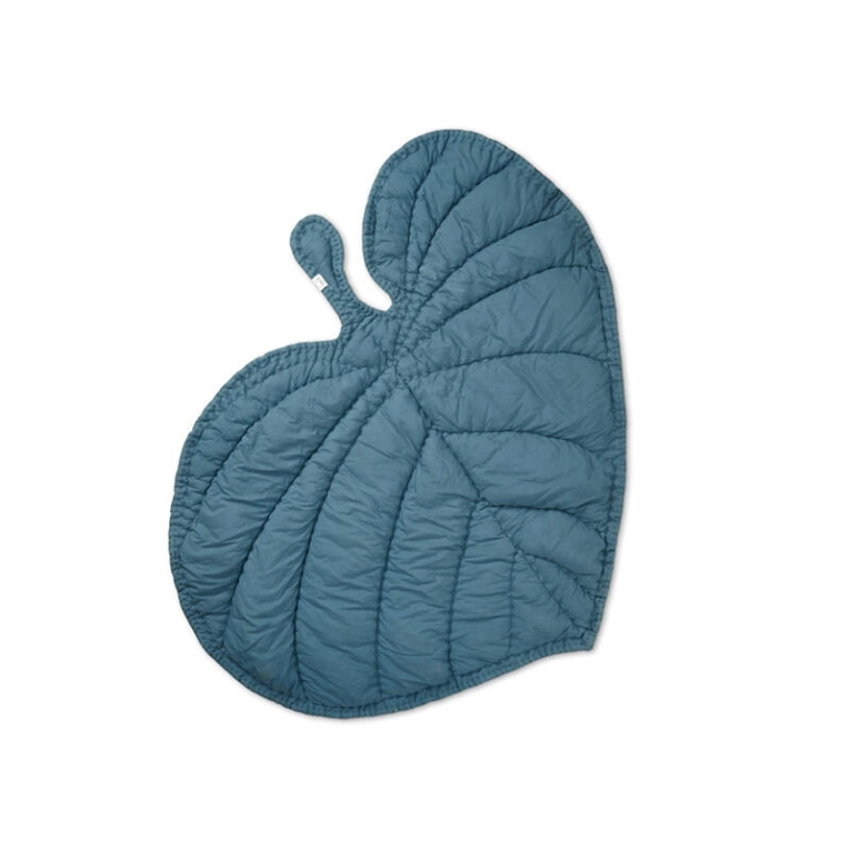 Textile enfant Tapis de jeu LEAF BLANKET Pétrole NOFRED
