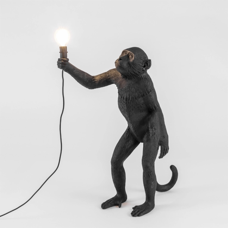 Lampe à poser MONKEY OUTDOOR Standing Noir SELETTI