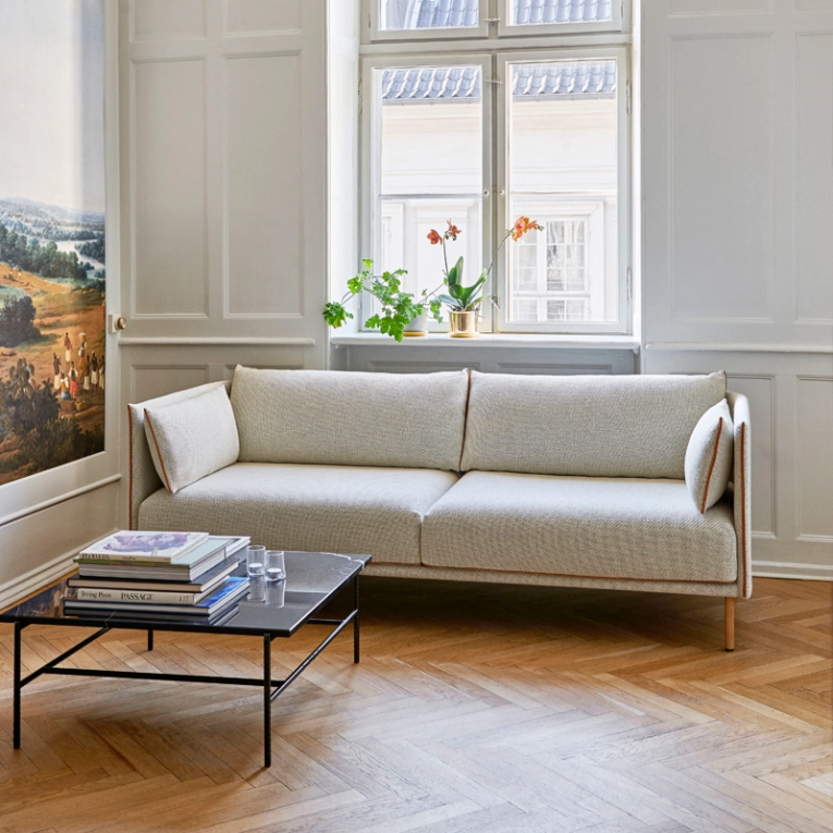 Canapé SILHOUETTE 3 places Blanc 100 HAY