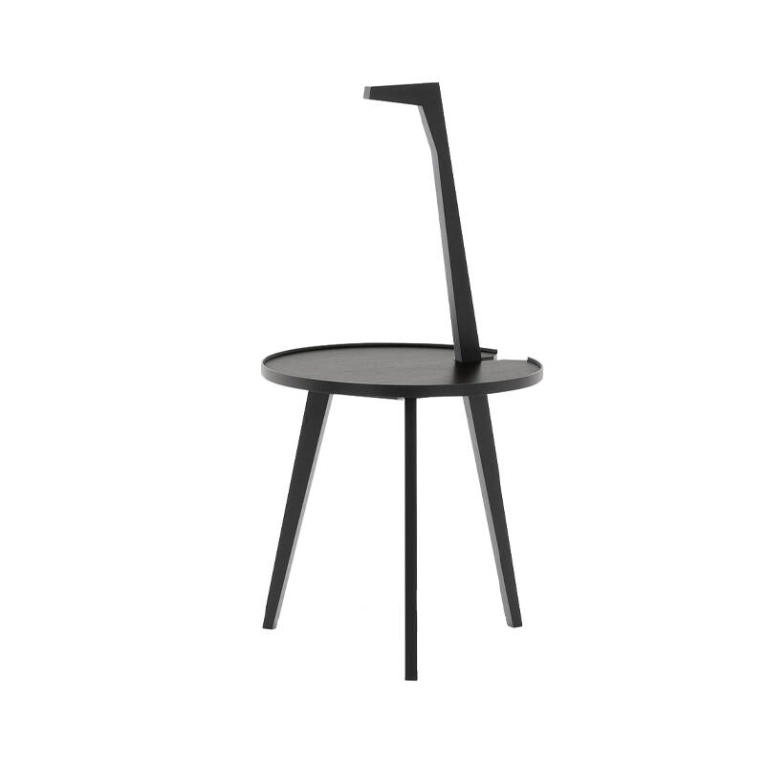 Table d'appoint guéridon CICOGNINO Frêne noir CASSINA