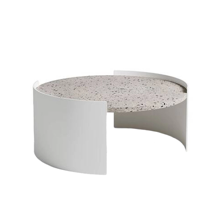 Table basse extérieur Table basse BOWY OUTDOOR Ø 90 Blanc et gris CASSINA
