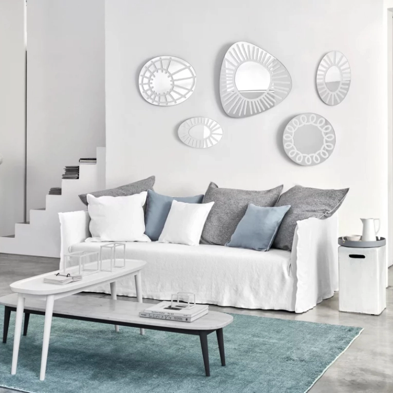 Miroir Miroir BRICK 97 Blanc GERVASONI