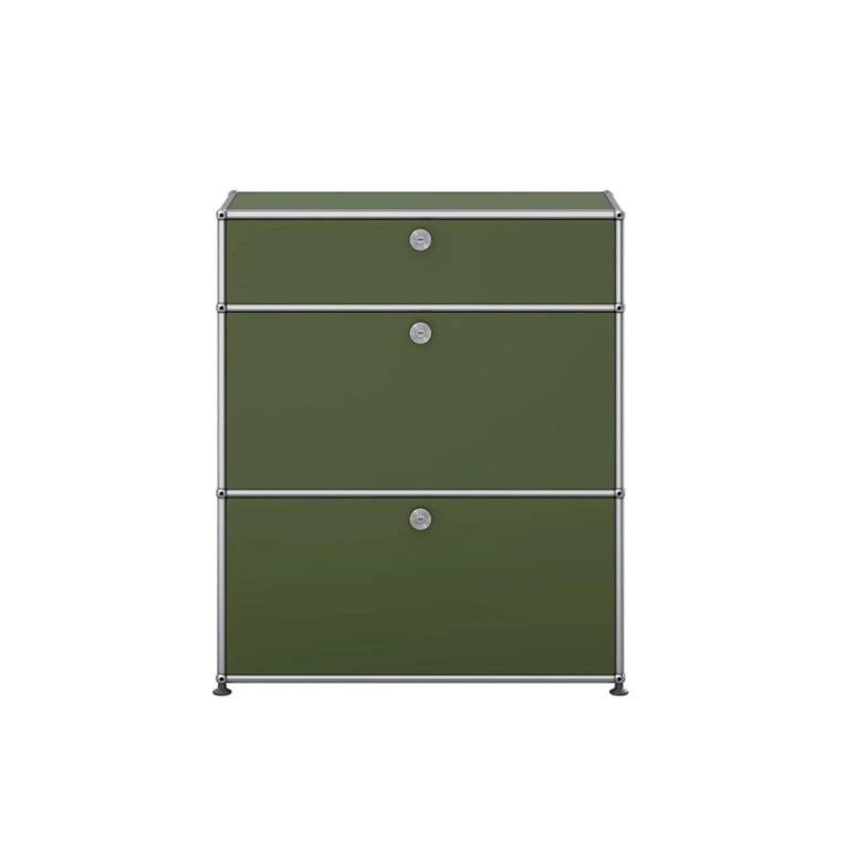 Meuble de rangement USM HALLER M25 Vert olive USM HALLER