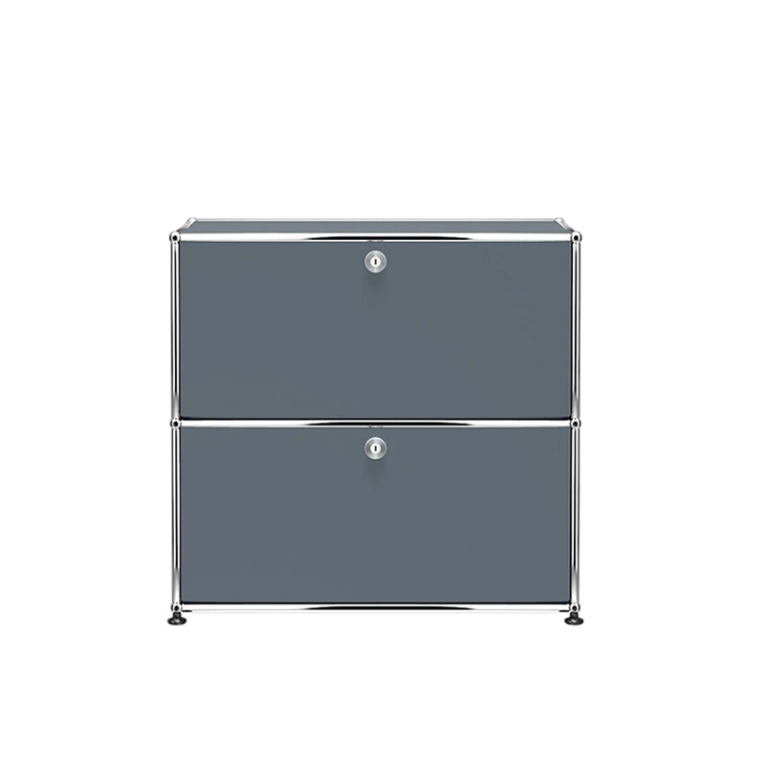 Meuble de rangement USM HALLER S2 Gris moyen USM HALLER