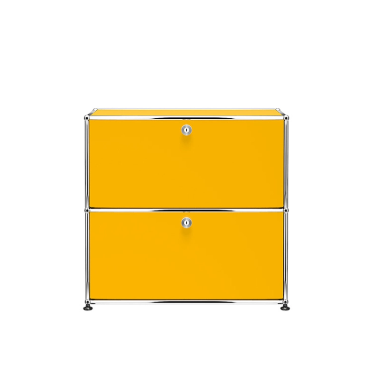 Meuble de rangement USM HALLER S2 Jaune or USM HALLER
