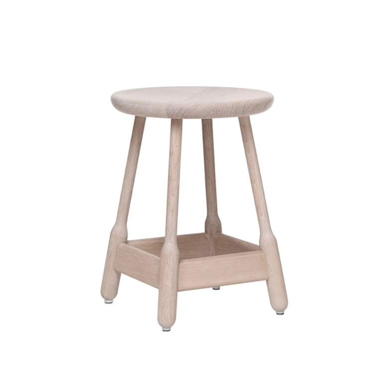 Tabouret ALBERT STOOL Blanc MASSPRODUCTIONS