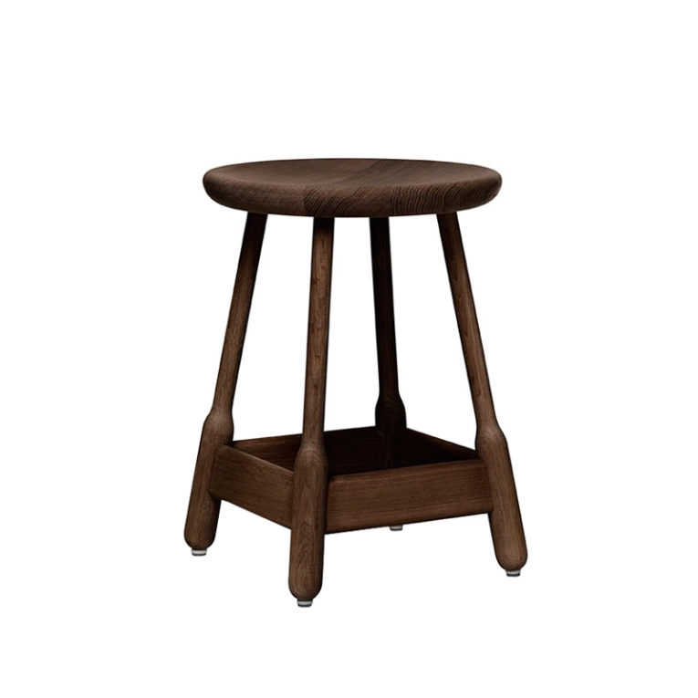 Tabouret ALBERT STOOL Noyer MASSPRODUCTIONS