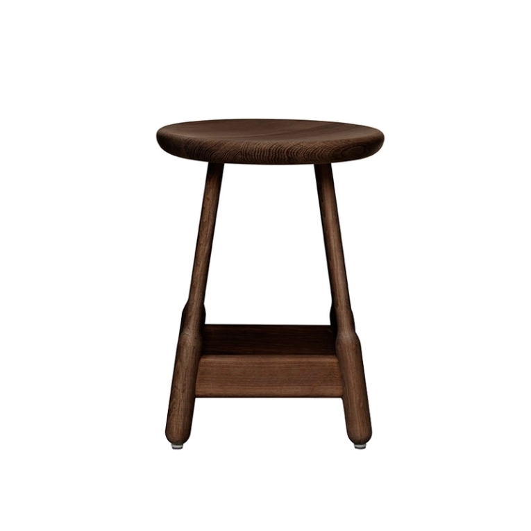 Tabouret ALBERT STOOL Noyer MASSPRODUCTIONS