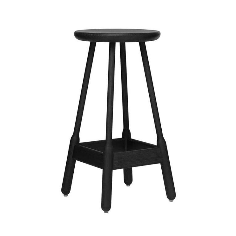 Tabouret haut ALBERT BAR STOOL Noir MASSPRODUCTIONS