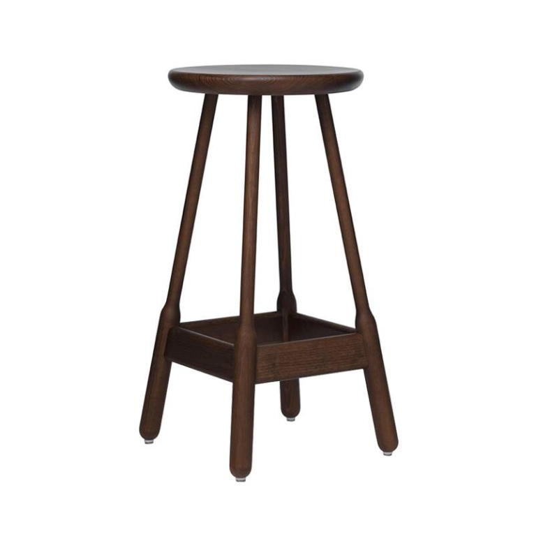 Tabouret haut ALBERT BAR STOOL Noyer MASSPRODUCTIONS