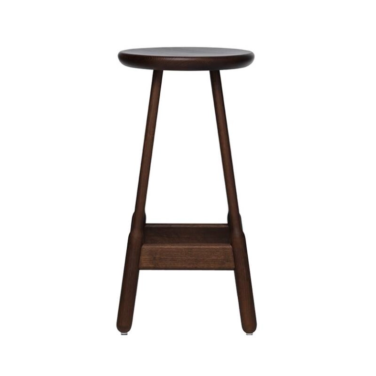 Tabouret haut ALBERT BAR STOOL Noyer MASSPRODUCTIONS