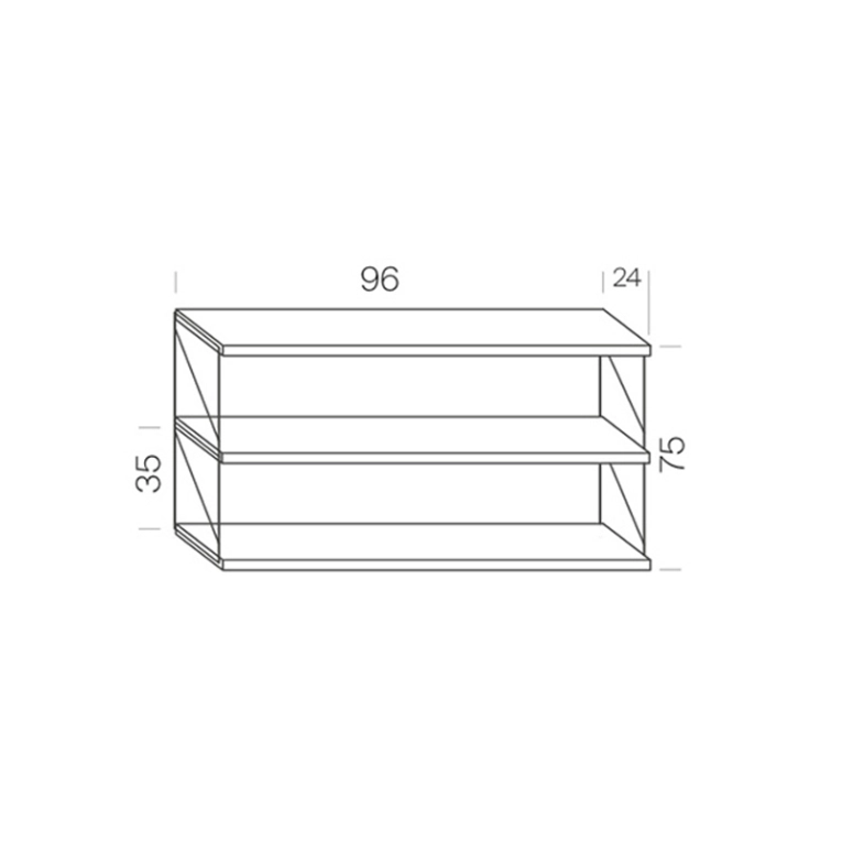 Etagère TRIA PACK Murale Blanc MOBLES 114