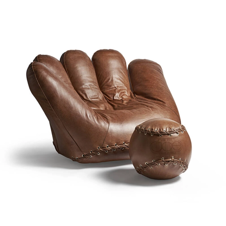 Fauteuil JOE Cuir marron BAL93002 POLTRONOVA