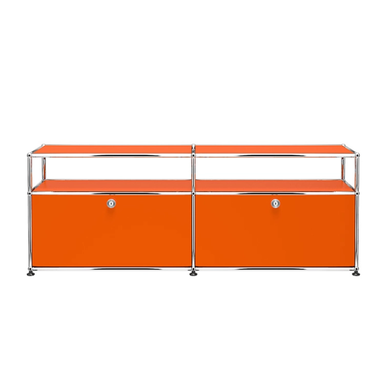 Meuble de rangement USM HALLER O2 Orange pur USM HALLER