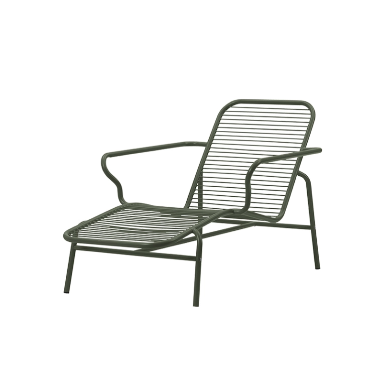 Bain de soleil, chaise longue et hamac Chaise longue VIG Vert foncé Normann Copenhagen