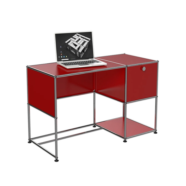Bureau USM HALLER B21 HOME OFFICE Rouge rubis USM USM HALLER