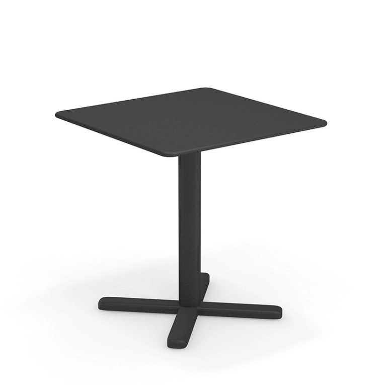 Table extérieur DARWIN 70x70 Noir EMU