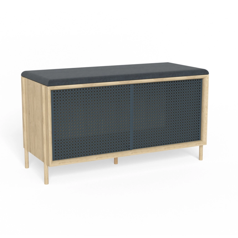 Banc GABIN Chêne/ Gris ardoise HARTO