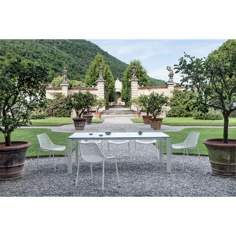 Chaise extérieur ROUND Blanc mat EMU