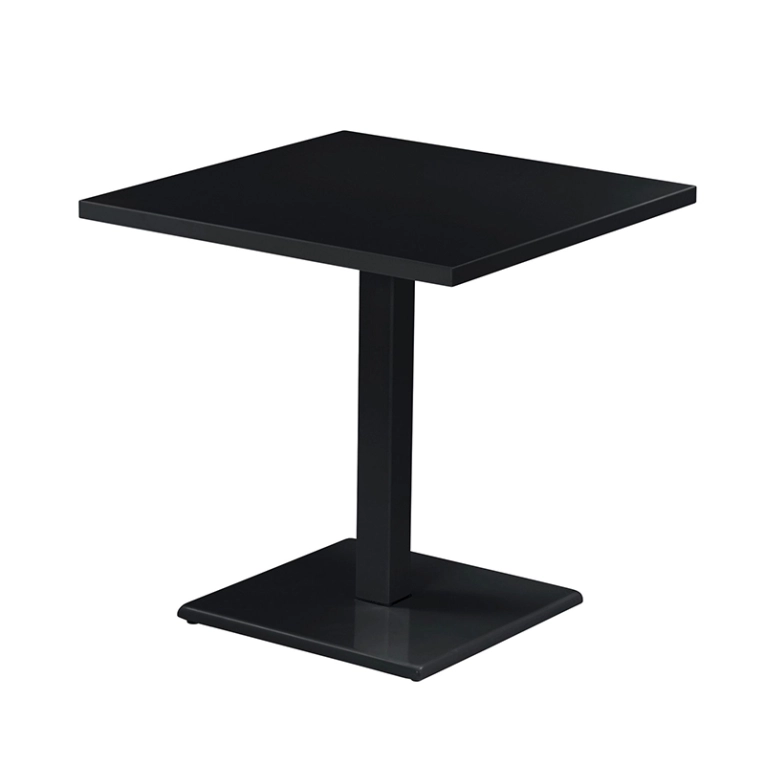 Table extérieur ROUND 70x70 Noir EMU