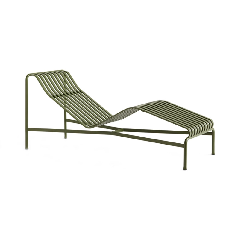 Bain de soleil, chaise longue et hamac PALISSADE Olive HAY