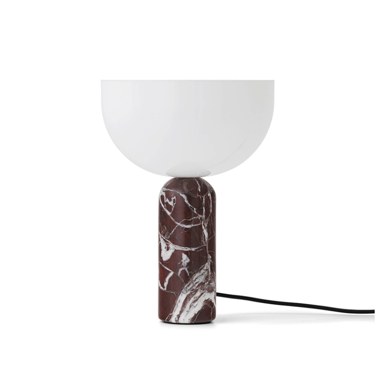 Lampe à poser KIZU Small Marbre Rosso Levanto NEW WORKS